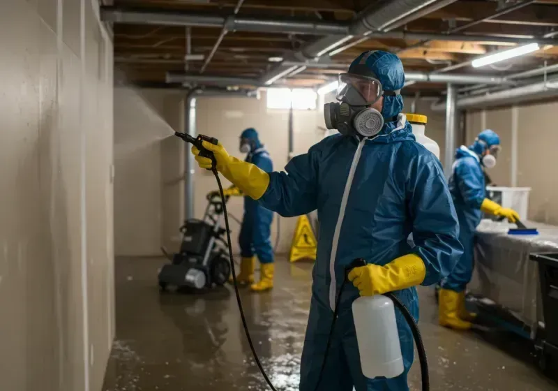 Basement Sanitization and Antimicrobial Treatment process in Tripp County, SD